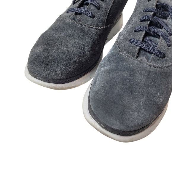 Vionic Taylor GREY Suede Leather Comfort Sneaker Size 11  Comfy - Picture 3 of 5